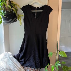 Black A-line Zipper Dress Size L
